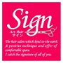 Art Hair Sign